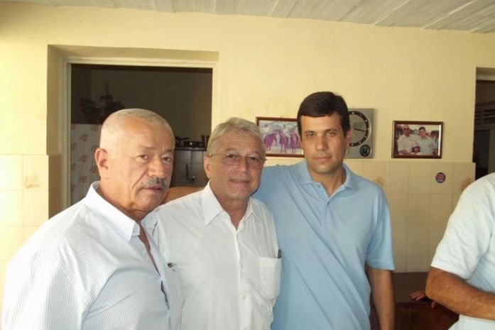 Prefeito Roberto Wanderley, governador Teotonio e o vereador Hugo Wanderley