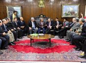 Representantes da central levam apoio ao senador Renan