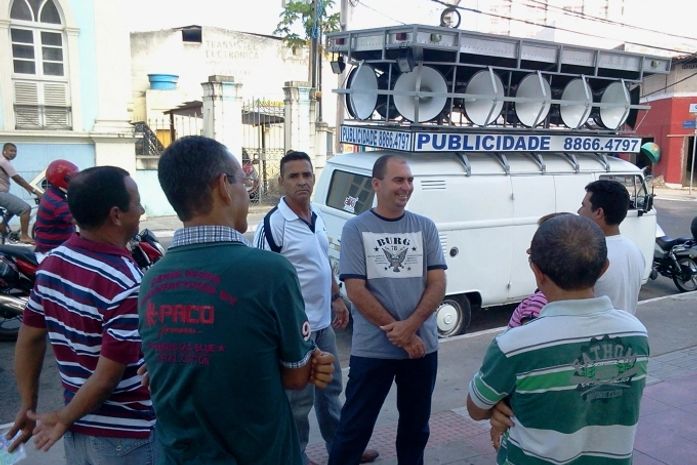 Militares fazem mobilização no Centro de Maceió