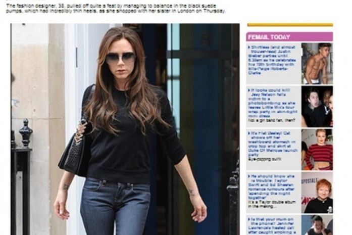 Victoria Beckham aparece com salto agulha altíssimo em tarde de compras