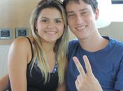 Bruna e Matheus posam juntos