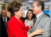 Dilma Rousseff e Renan Calheiros