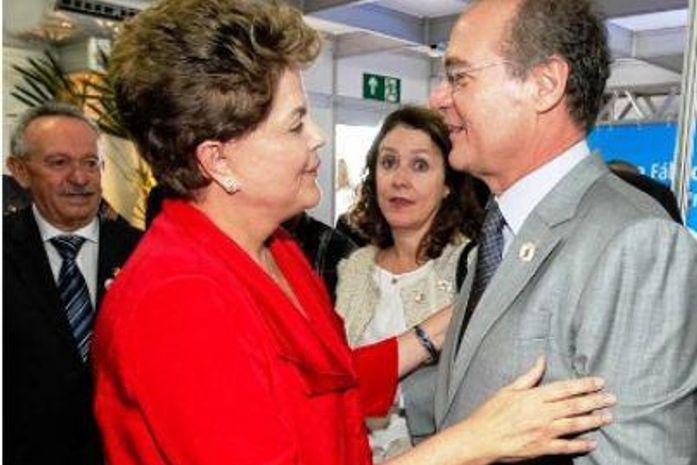 Dilma Rousseff e Renan Calheiros