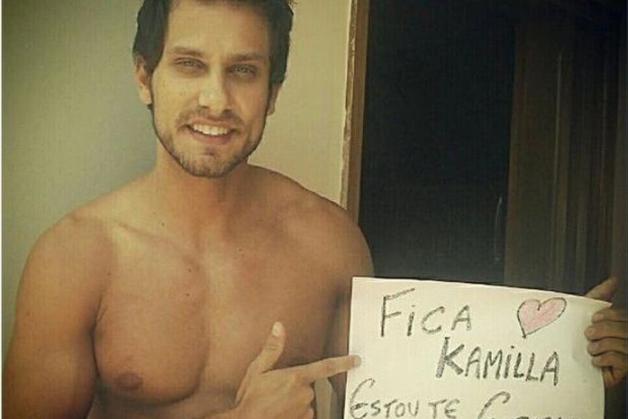 Na torcida por Kamilla, Eliéser posta foto e diz: "estou te esperando"