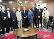 Renan recebe reitor da Ufal junto com a diretoria da Andifes
