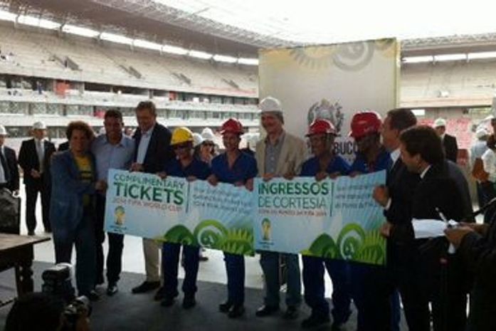 Obras na Arena Pernambuco são elogiadas pela Fifa