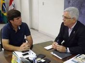 Prefeito Marcius Beltrao e o reitor da Ufal Eurico Lobo