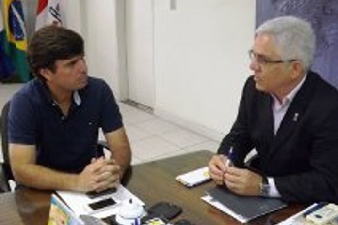 Prefeito Marcius Beltrao e o reitor da Ufal Eurico Lobo