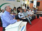 Prefeito Atevaldo Cabral em seu discurso agradeceu a presença das autoridades
