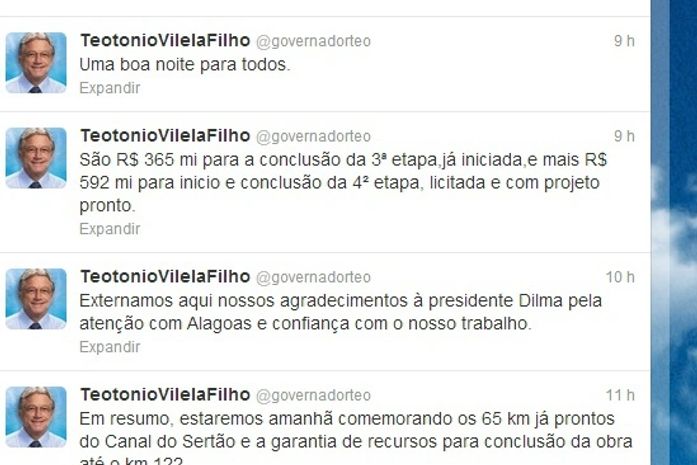 Vilela diz que Dilma ligou e anunciou mais de R$ 1 milhão para AL