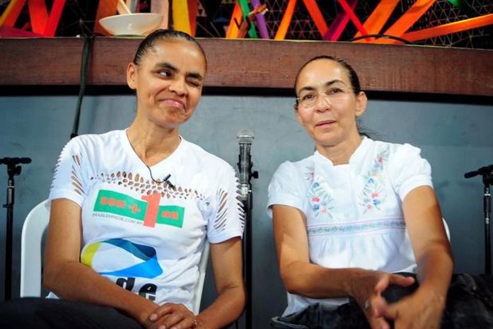 Com Heloísa Helena, Marina coleta assinaturas para novo partido