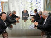Renan recebeu no dia 26 de fevereiro representantes de entidades de classes do setor sucroalcooleiro do Nordeste para tratar da crise que afeta o setor