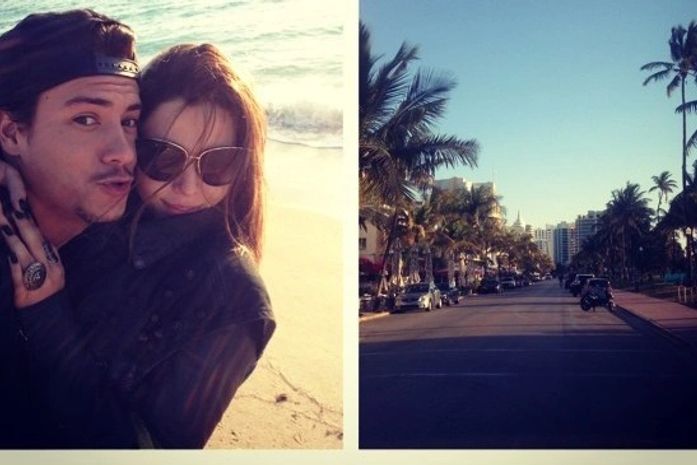 Giovanna Lancellotti faz viagem romântica com o namorado em Miami