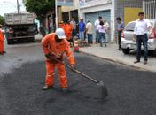 Prefeito Rui Palmeira vistoria Operação Tapa-buraco