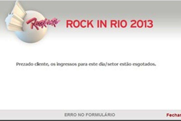 Abuso pode ser denunciado, dizem sites com revenda do Rock In Rio