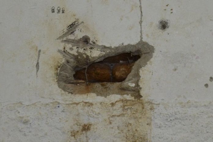 Buraco tinha quase 30 centímetros de diâmetro