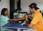 Usuários efetuando o recadastramento