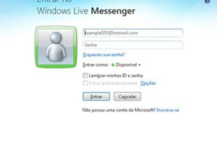 Tela de login do MSN, que será descontinuado a partir de 8 de abril