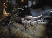 Acidente com moto deixa dois feridos