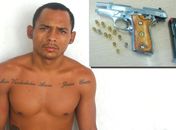 Assaltante foi preso com pistola