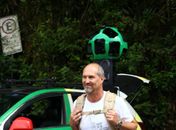 Com câmera Trekker, que permite mapear locais acessíveis somente a pé, equipe esteve no ponto turístico no domingo