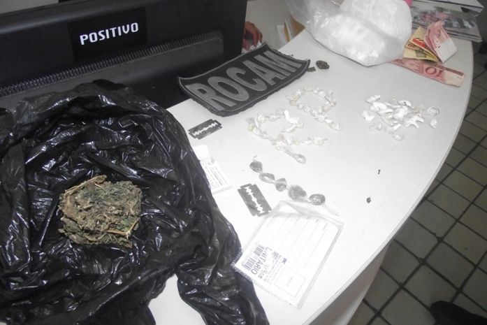 Drogas apreendidas na Mangabeiras e no Clima Bom