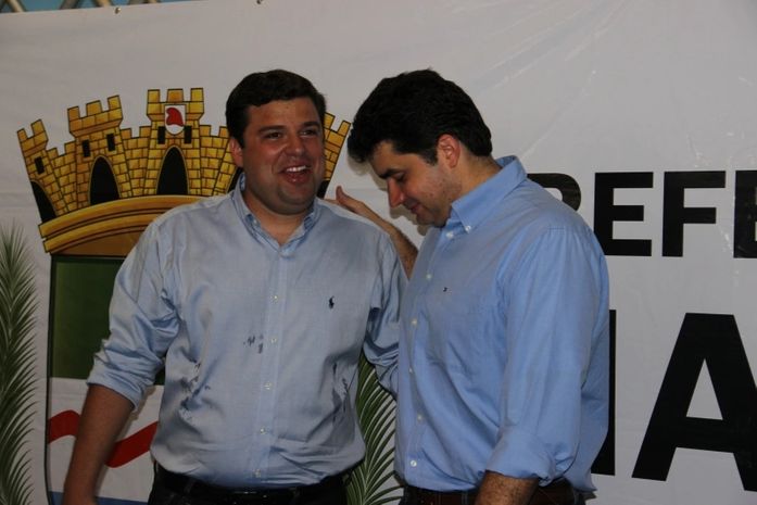 Vice Marcelo Palmeira com o prefeito Rui Palmeira