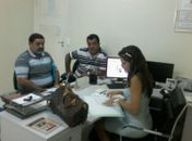 Vereadores de Sâo Miguel dos Campos entregam documentos a promotora Stela Farias do MP