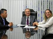 Renan Calheiros recebeu dirigentes do Sinmed/Alagoas