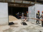 Desabamento em obra na Ponta Verde