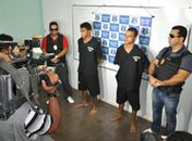 Acusados foram apresentados pela Polícia Civil