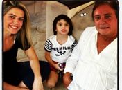 Mari Alexandre e Fábio Jr. posam com Záion