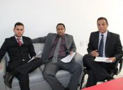 Advogados Rodrigo Monteiro, Nataniel Ferreira e Thiago Mota