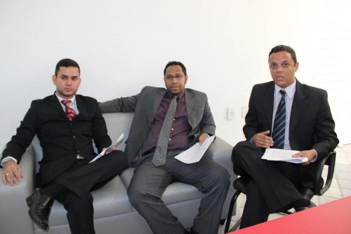 Advogados Rodrigo Monteiro, Nataniel Ferreira e Thiago Mota