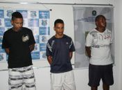 Os presos foram apresentados durante coletiva 