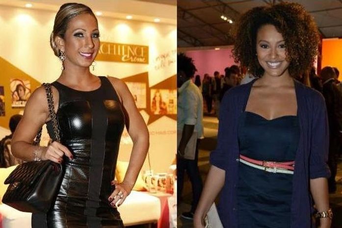 Sheron fez críticas à Valesca Popozuda e a funkeira não deixou barato. Nas fotos, as duas com seus looks do Fashion Rio