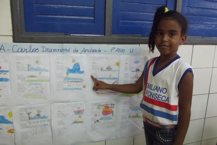 Pequena Alexsandra já sabe como preservar a natureza