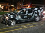 Com histórico de embriaguez no trânsito, juiz bebe e bate em viatura da Força Nacional