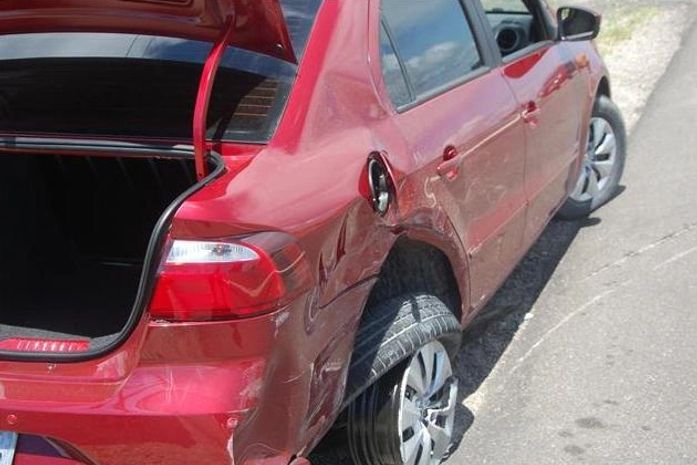 Veículo após a colisão