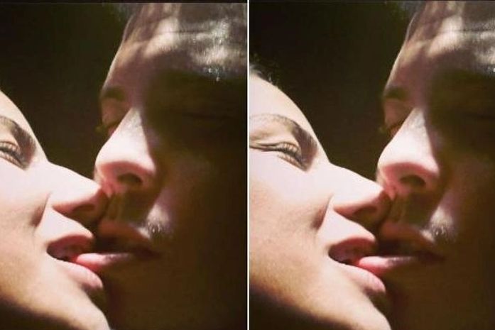 Ronaldo posta foto ganhando mordidinha na boca de Paula Morais