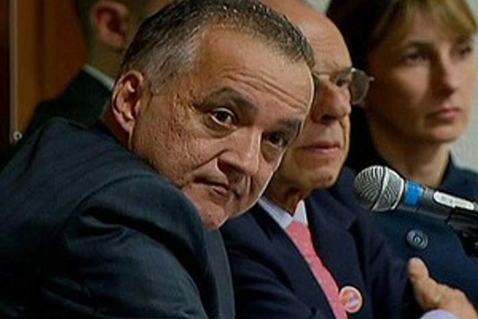 Carlinhos Cachoeira durante sessão da CPI do Congresso