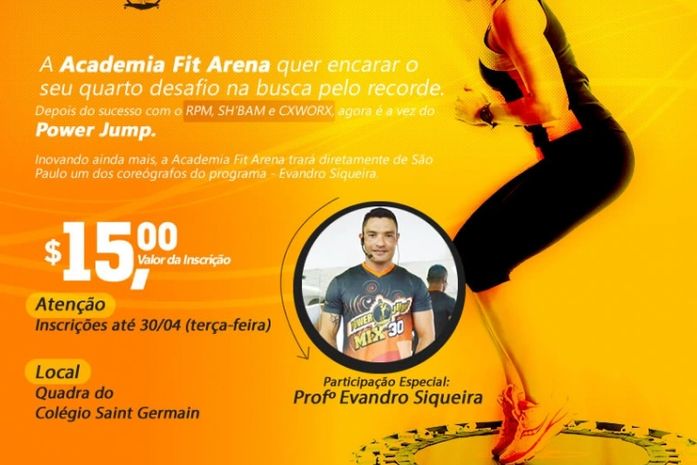 Arena dos Recordes Power Jump é destaque em Academia