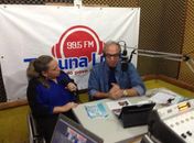 Rsoinha da Adefal dando entrevista na rádio em SMC