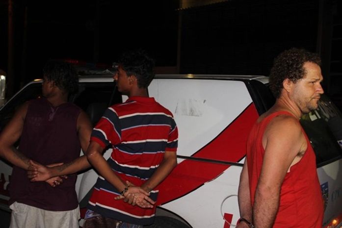 Acusados foram conduzidos para a Central de Polícia