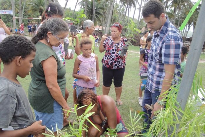 Secretaria de Meio Ambiente distribui mudas de árvores em Jequiá da Praia