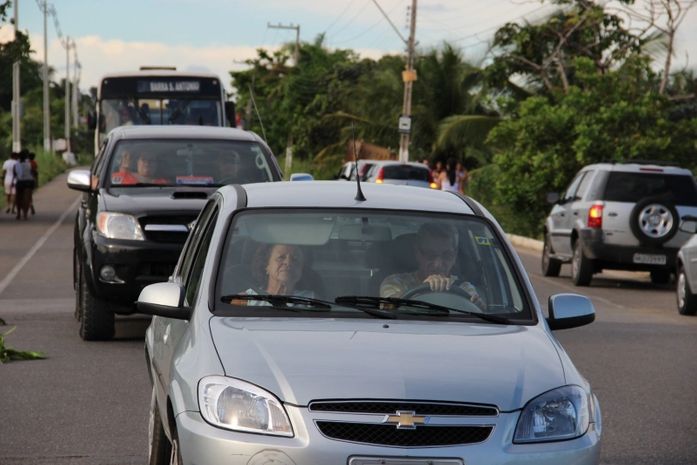 Trânsito ficou lento no local