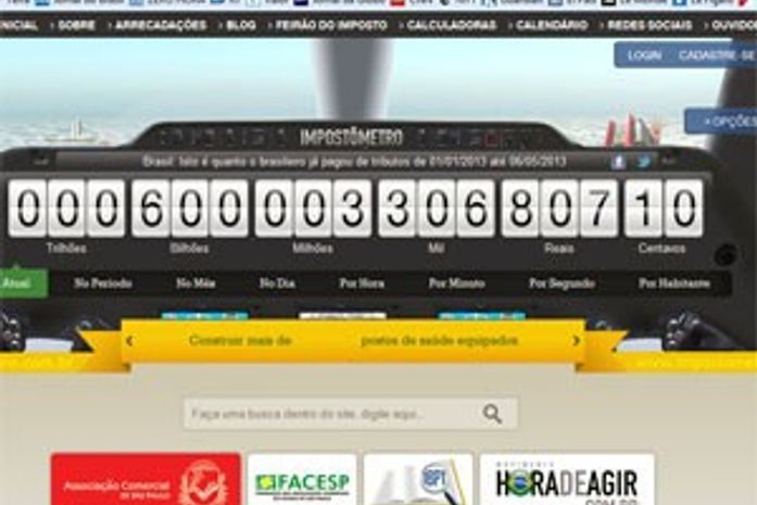 Impostômetro atinge R$ 600 bi