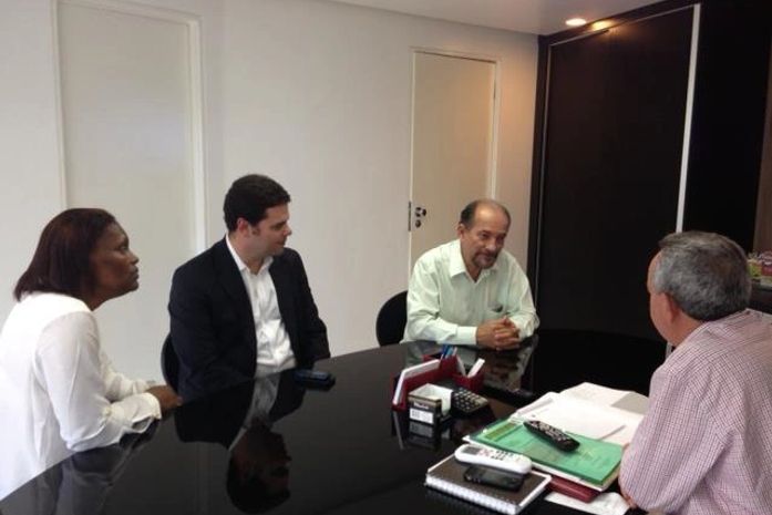 Fátima, Chico, Cleber e o senador Benedito de Lira