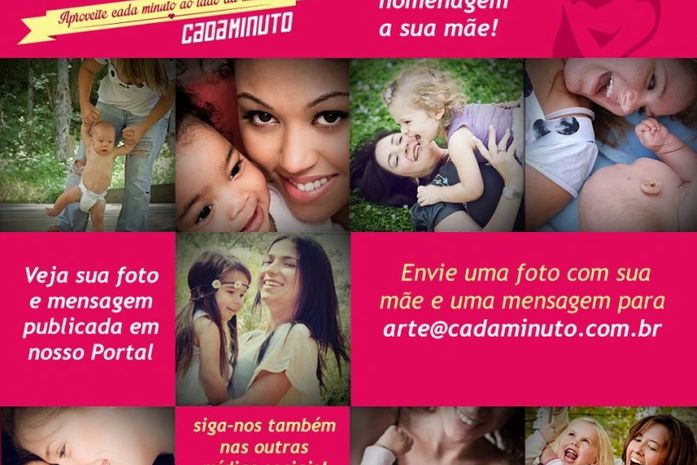 Envie uma foto com uma mensagem e faça homenagem a sua mãe