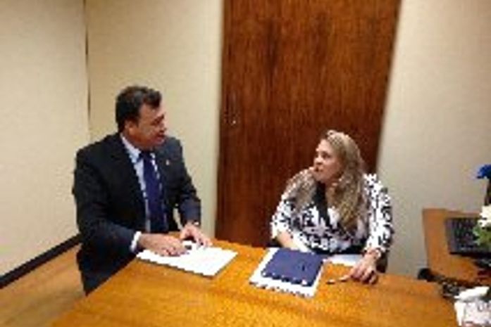 Prefeito Cristiano Matheus e a deputada Rosinha da Adefal